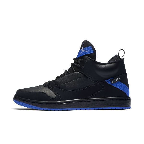 jordan fadeaway black and blue