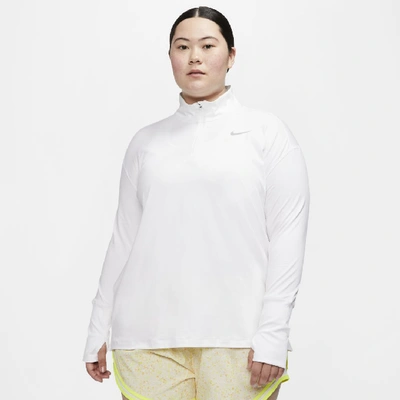 Shop Nike Women's Element Running Top (plus) In White