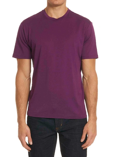Shop Robert Graham Neo Crew Neck T-shirt In Purple