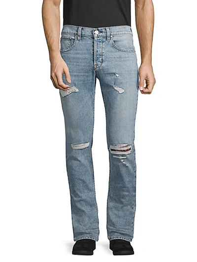 Shop Hudson Slim Straight Distressed Jeans In Combine