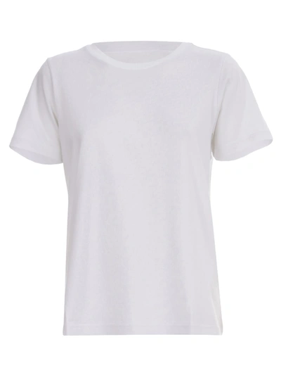 Shop Jejia T-shirt S/s Crew Neck W/foulard In White