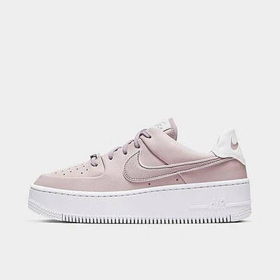 Shop Nike Women's Air Force 1 Sage Low Casual Shoes In Purple