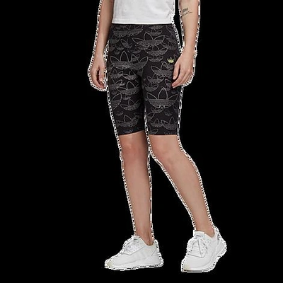 Shop Adidas Originals Adidas Women's Originals Allover Print Bike Shorts In Black