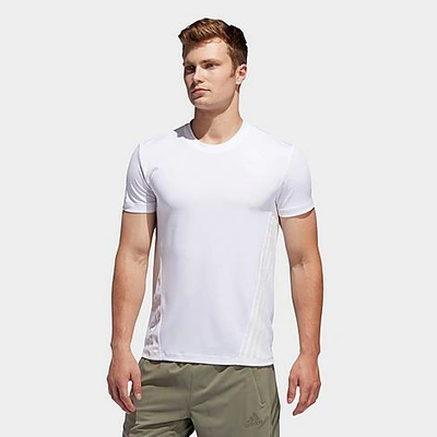 Shop Adidas Originals Adidas Men's Aeroready 3-stripes T-shirt In White
