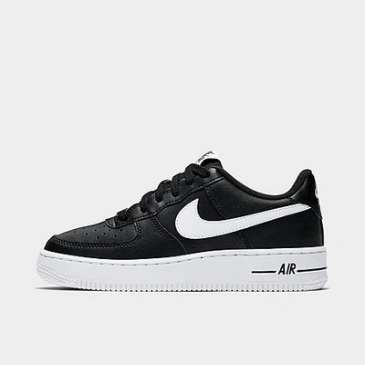 Shop Nike Boys' Big Kids' Air Force 1 Casual Shoes In Black