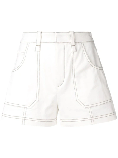 Shop Chloé Contrast Piping Shorts