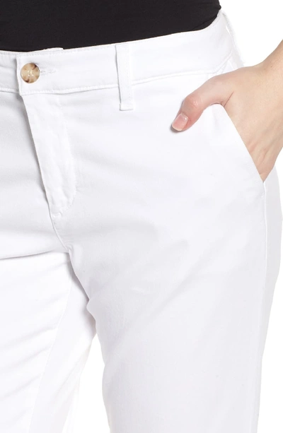 Shop Ag Caden Crop Twill Trousers In White