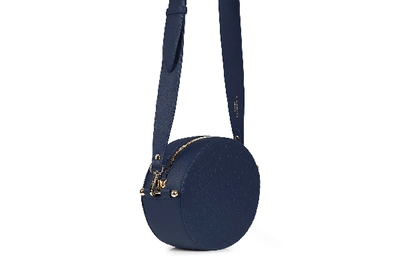 Shop Strathberry Breve In Embossed Navy