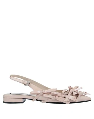 Shop N°21 Ballet Flats In Light Pink