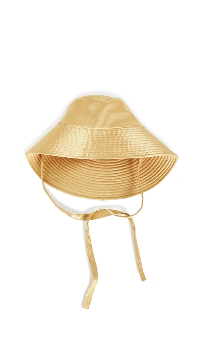 Shop Ireneisgood Bucket Hat In Gold