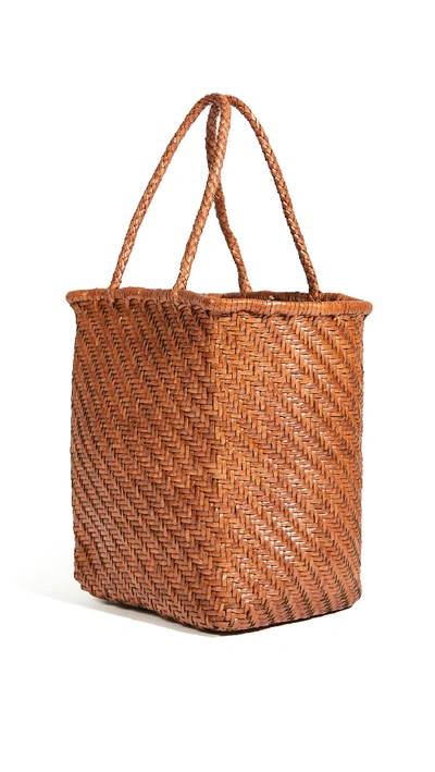 Shop Dragon Diffusion Kamakura Small Basket Bag In British Tan