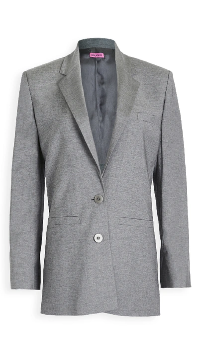 Shop Gauge81 Saba Jacket In Grey Melange