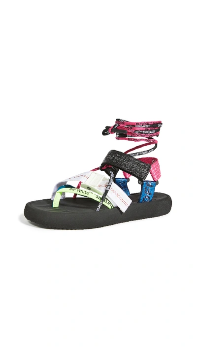 Shop Off-white Multistrap Micro Sandals