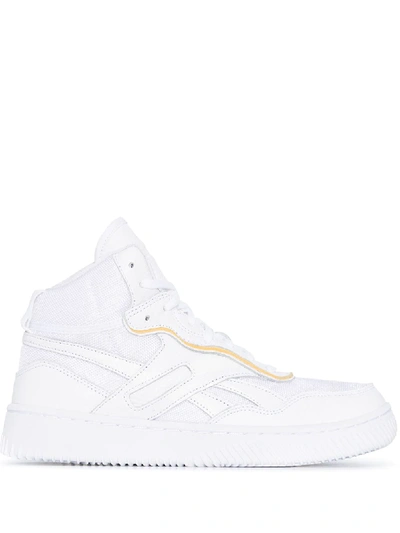 Shop Victoria Beckham Dual Court Mid Ii High-top Sneakers In White