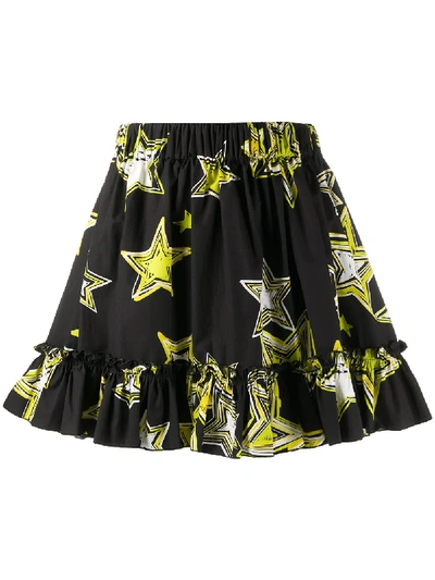 Shop Gina Star Print Mini Skirt In Black