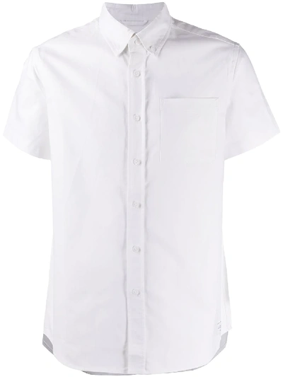 Shop Saturdays Surf Nyc Esquina Slim-fit Cotton Shirt In White