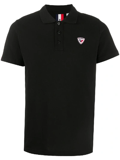 Shop Rossignol Logo-patch Short Sleeved Polo Shirt In 200