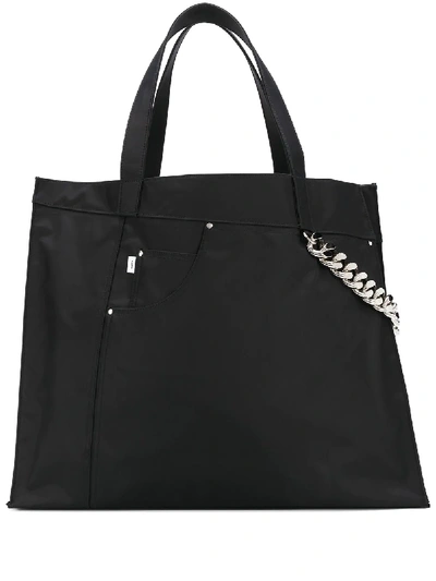 Shop Kara Chain-detail Shopper Tote In Black