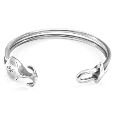 Shop Anchor & Crew Delta Anchor Silver Bangle