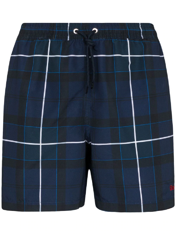 tartan swim shorts