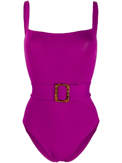 Shop Eres Guilty Tank Swimsuit In Purple