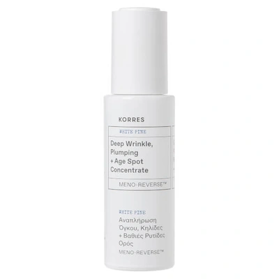 Shop Korres White Pine Meno-reverse Deep Wrinkle, Plumping + Age Spot Concentrate 30ml
