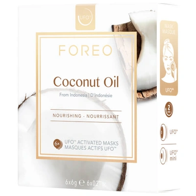 Shop Foreo Coconut Oil Ufo/ufo Mini Nourishing Face Mask For Dry Skin (6 Pack)