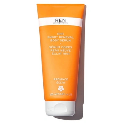 Shop Ren Clean Skincare Aha Smart Renewal Body Serum 200ml