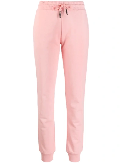 Shop Mcq By Alexander Mcqueen Logo Embroidered Track Pants In Pink
