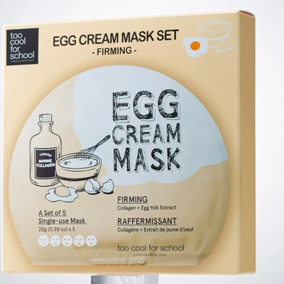 Shop Too Cool For School Egg Cream Firming Mask Set (5 Masks)