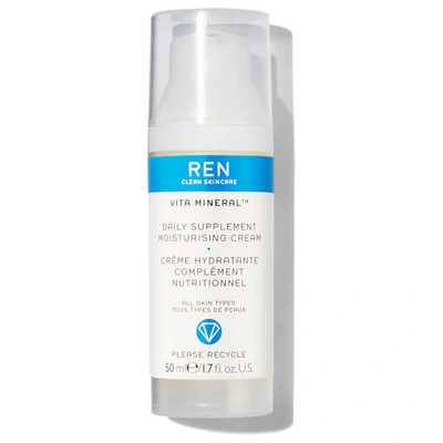 Shop Ren Clean Skincare Vita Mineral Daily Supplement Moisturising Cream 50ml