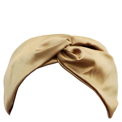 Shop Slip Silk Twist Headband (various Colours) In Gold