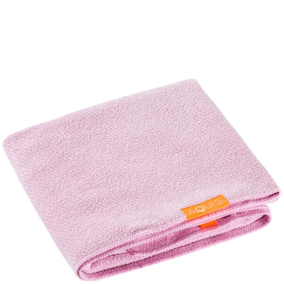 Shop Aquis Hair Towel Lisse Luxe Desert Rose