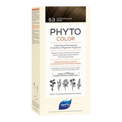 Shop Phyto Hair Colour By Color - 5.3 Light Golden Brown 180g