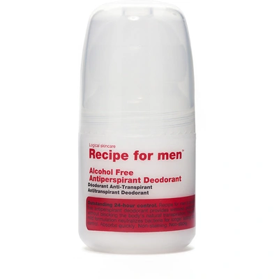 Shop Recipe For Men Alcohol Free Antiperspirant Deodorant 60ml