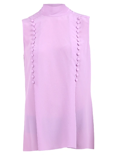 Shop Givenchy Sleeveless Design Blouse In Pink