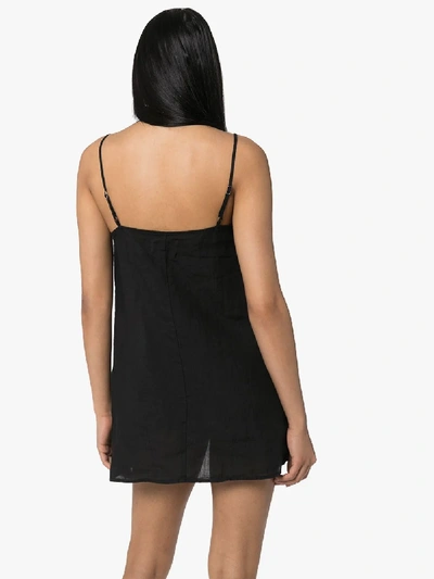 Shop Anemone Scoop Neck Slip Dress In Black