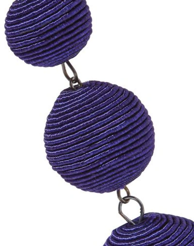 Shop Kenneth Jay Lane Earrings In Purple