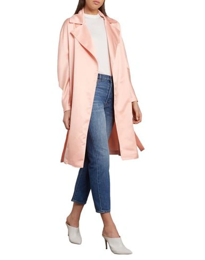 Shop Ainea Overcoats In Pale Pink