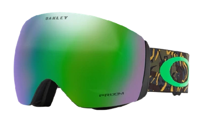 Shop Oakley Flight Deck™ (asia Fit) Snow Goggles In Camo Vine Jungle
