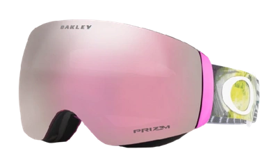 Shop Oakley Flight Deck™ Xm (asia Fit) Snow Goggles In Corduroy Dreams Laser Rose