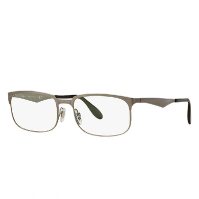 Shop Ray Ban Rb6361 Optics Eyeglasses Gunmetal Frame Clear Lenses Polarized 52-17
