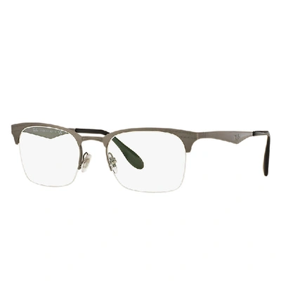 Shop Ray Ban Rb6360 Eyeglasses Gunmetal Frame Clear Lenses Polarized 49-20