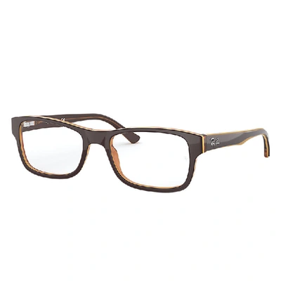 Shop Ray Ban Rb5268 Light Brown