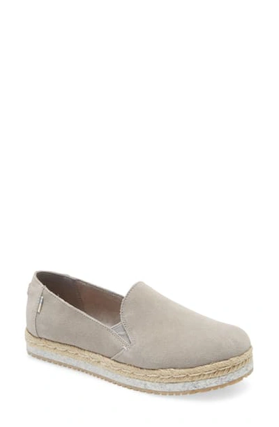 Shop Toms Palma Slip-on Sneaker In Drizzle Grey Suede