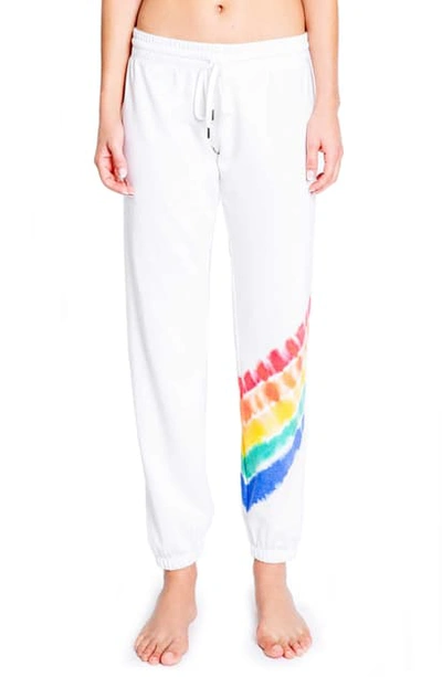 Shop Pj Salvage Luv Rules Tie Dye Lounge Pants In Ivory