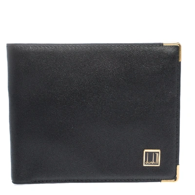 Pre-owned Dunhill Black Leather Bifold Wallet