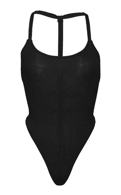 Shop Dodo Bar Or Tania Knit Bodysuit In Black