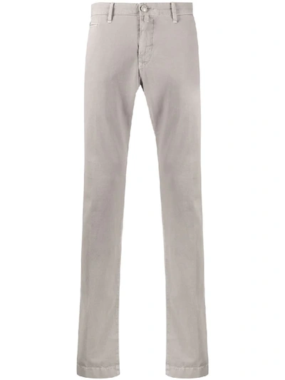 Shop Jacob Cohen Bobby Chino Trousers In Grey