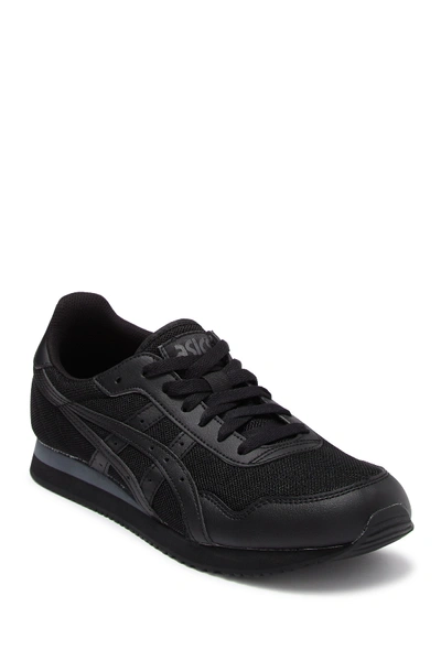 Shop Asics Tiger Runner Sneaker In Black/blac